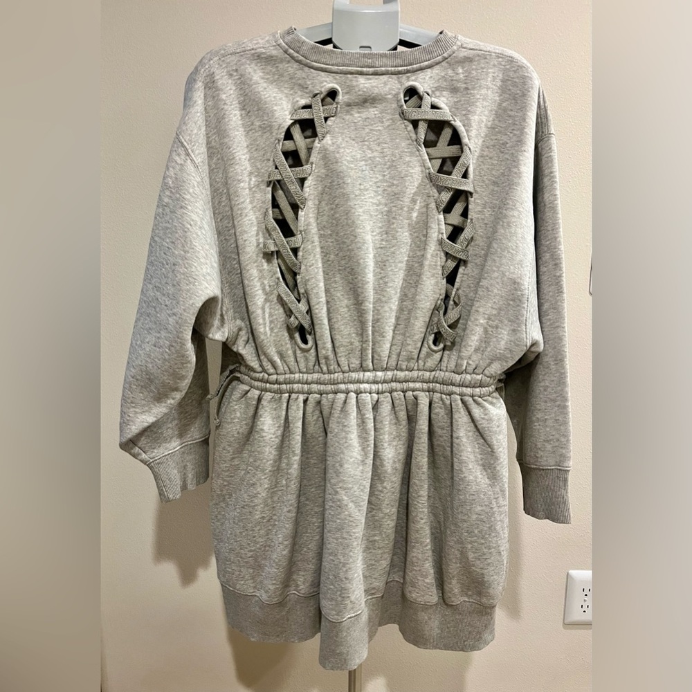 Tommy Hilfiger X GIGI Women's Open
Back Sweat Dress - Light Grey,Size L